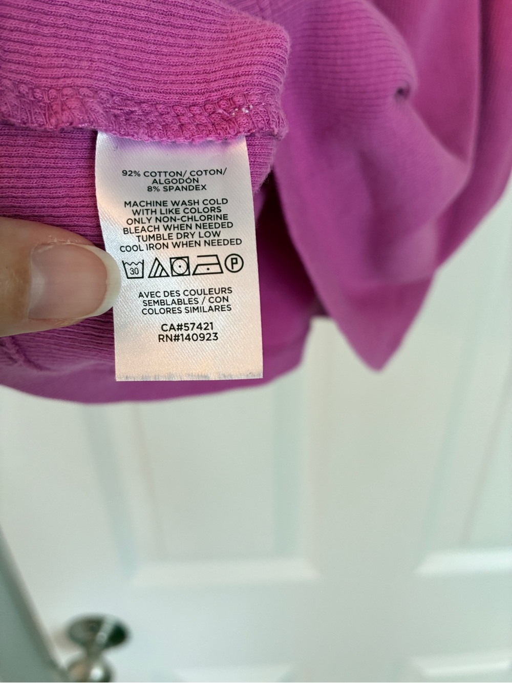 LOFT Fuchsia Ribbed Tank Top - Picture 4 of 5